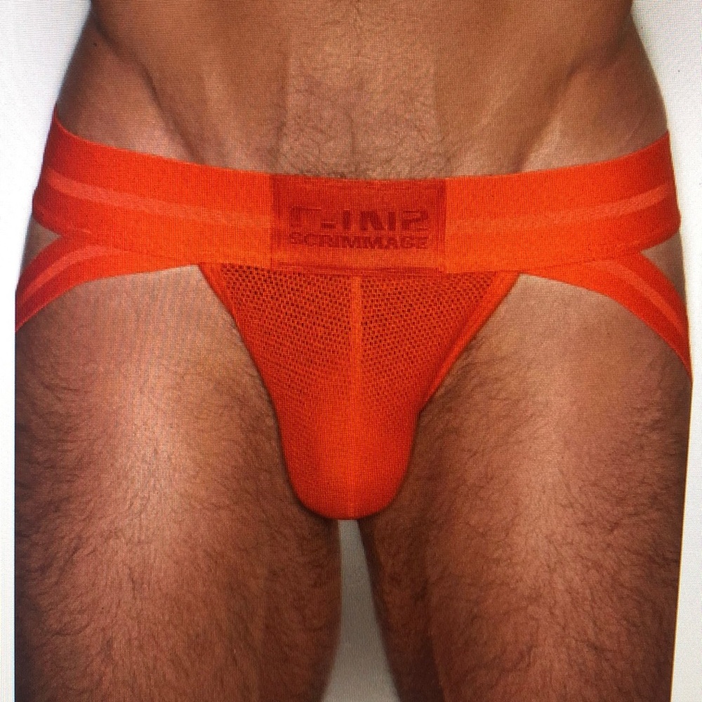 Men's Orange C-IN2 Scrimmage Jockstrap